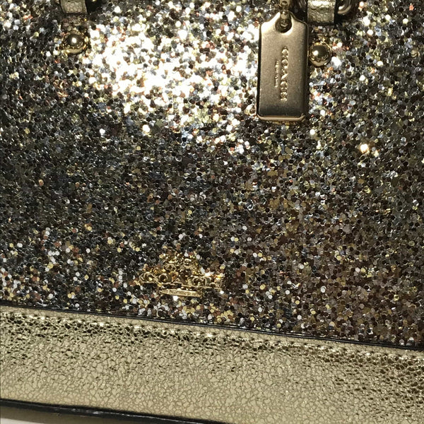 Coach gold glitter purse Clearance