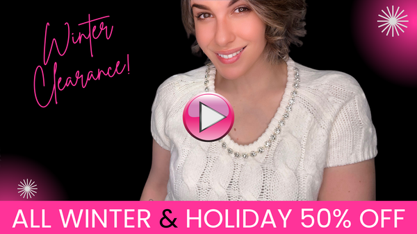 Model with fashion from Gee Loretta! Winter Clearance