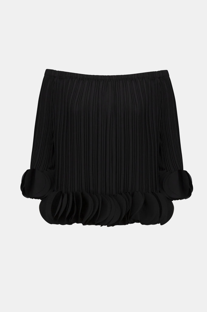 Pleated off shoulder Top