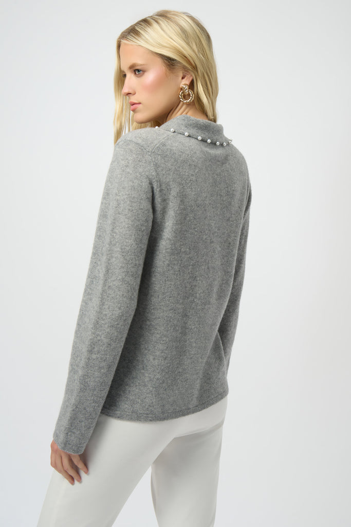 Collar w/pearls L/S Sweater