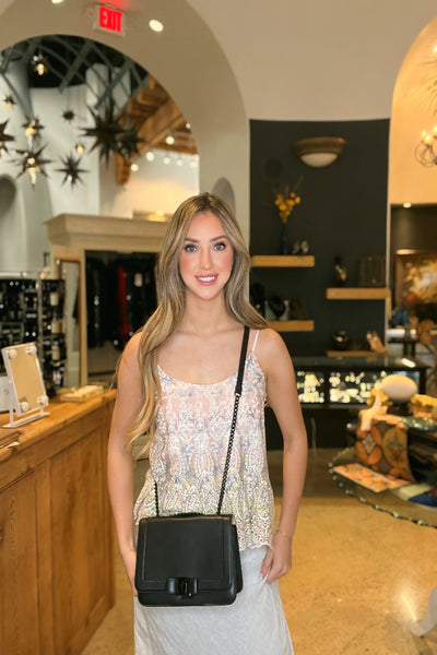 Black Ferragamo Leather Handbag