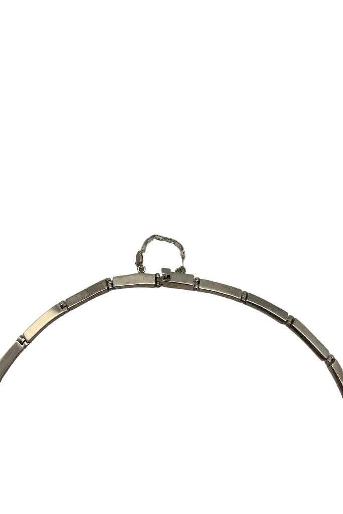 Vintage C. Begay Sterling Inlay Necklace