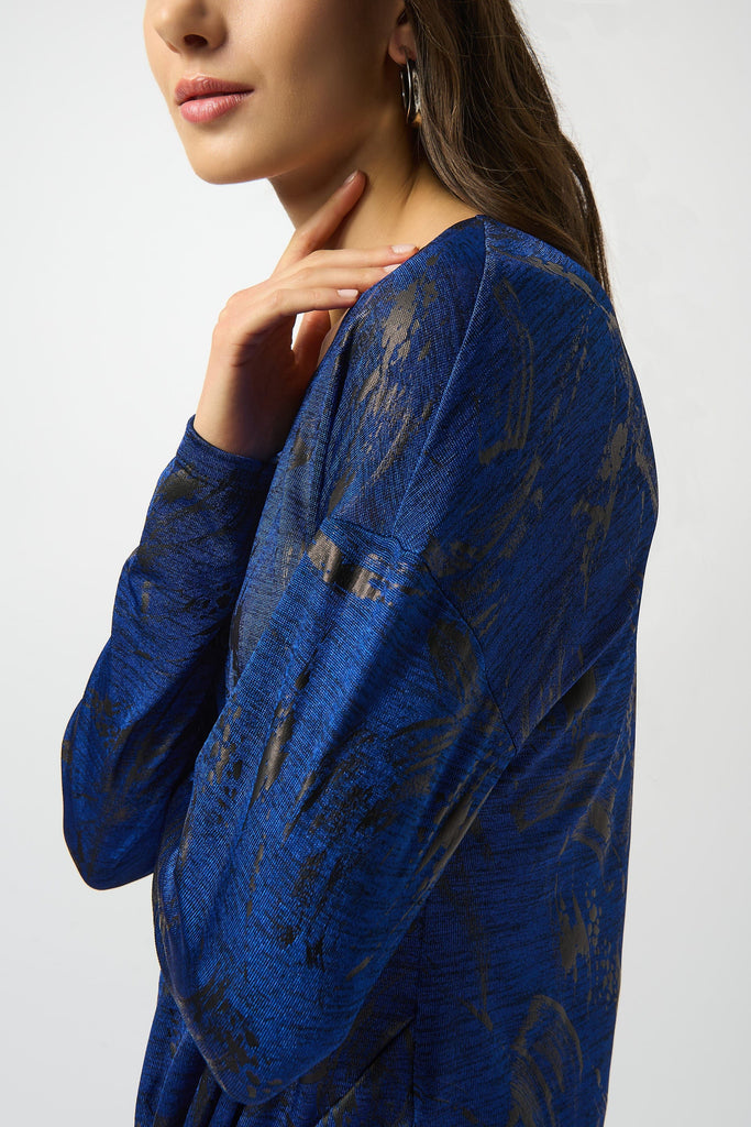 Women's Mélange Knit Top with Side Tie