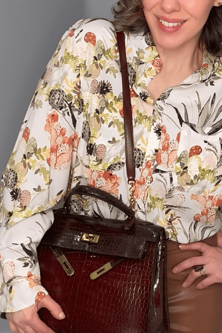 HERMÈS SELLIER トートバッグ❤️ビンテージ Hermes Vintage Alligator Kelly Sellier Satchel - Gee Loretta