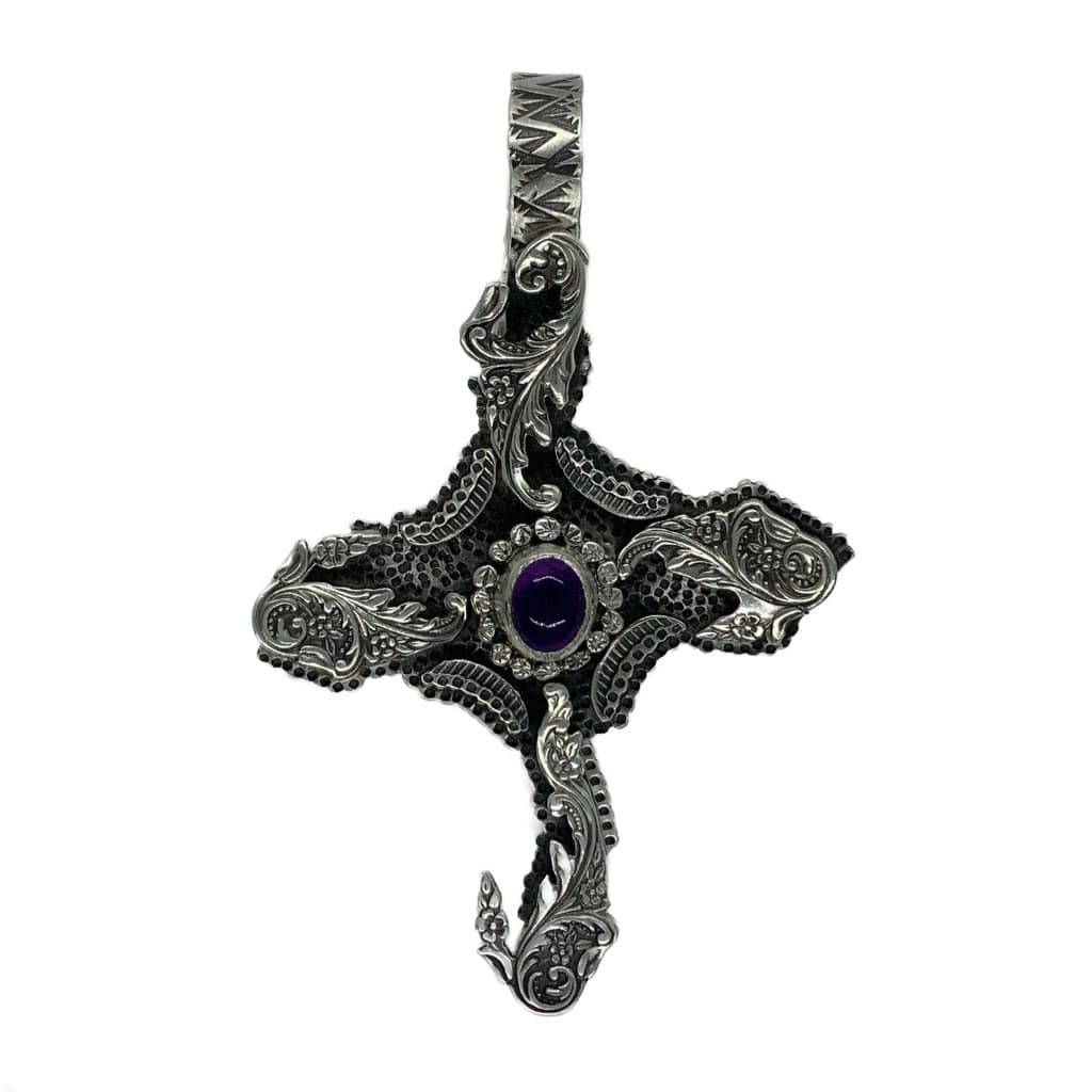 Lawrence Baca Sterling Silver Cross