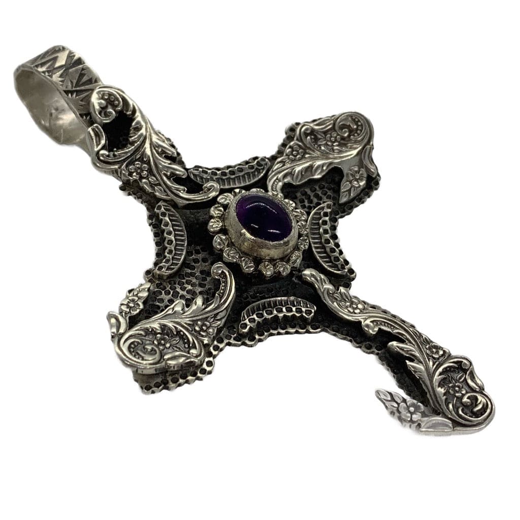 Lawrence Baca Sterling Silver Cross