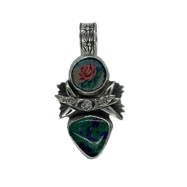 Lawrence Baca Rose with Turquoise