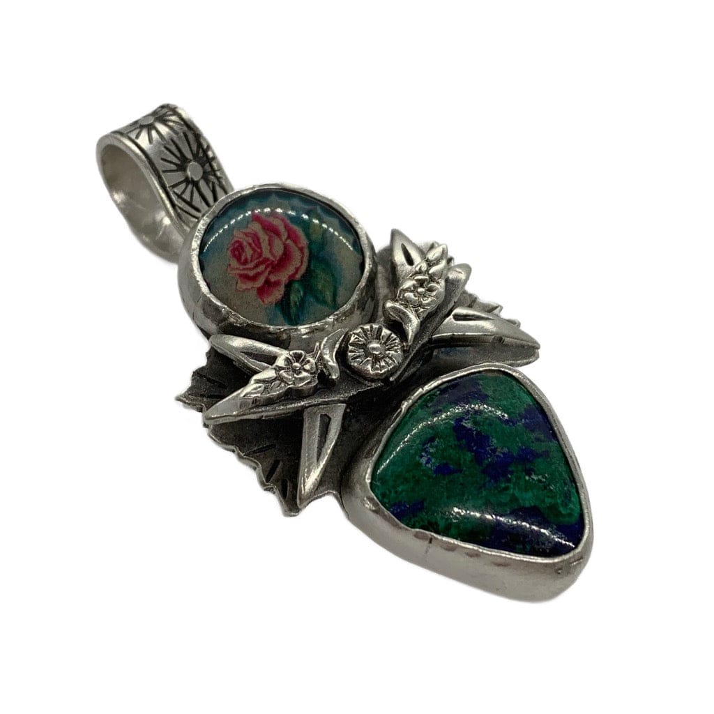 Lawrence Baca Rose with Turquoise