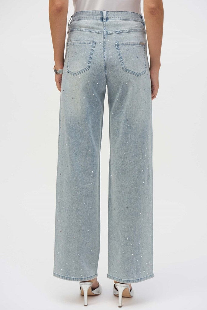 "Crystals" wide leg Jeans