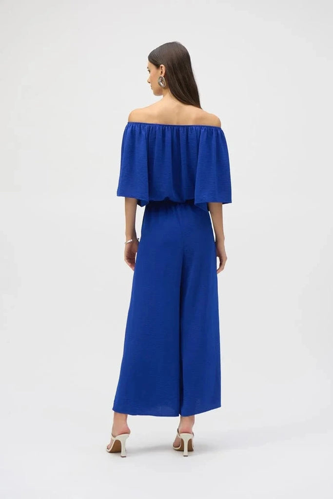 "Peasant" belted Jumpsuit