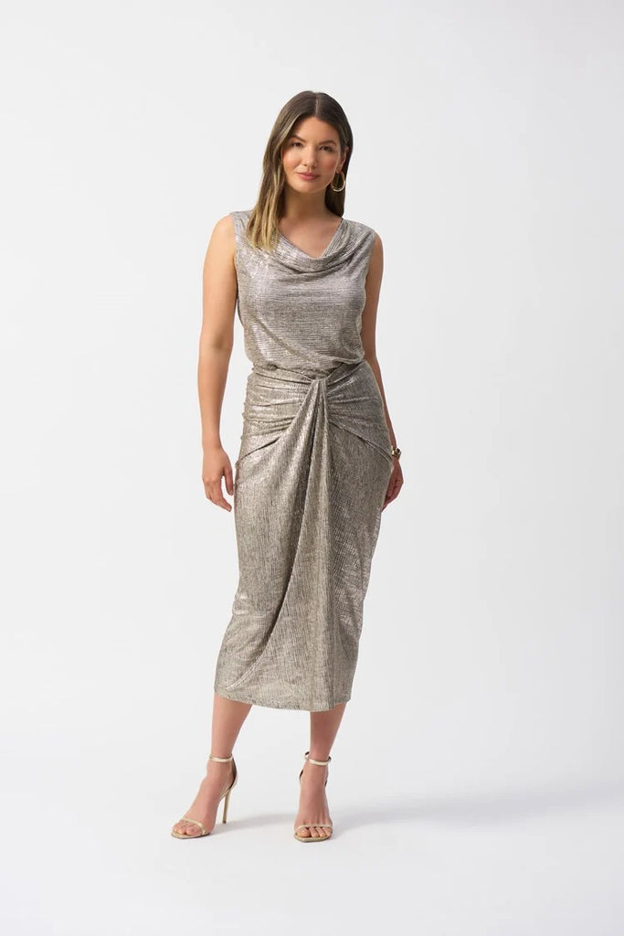 Slvls cowl nk metallic Top