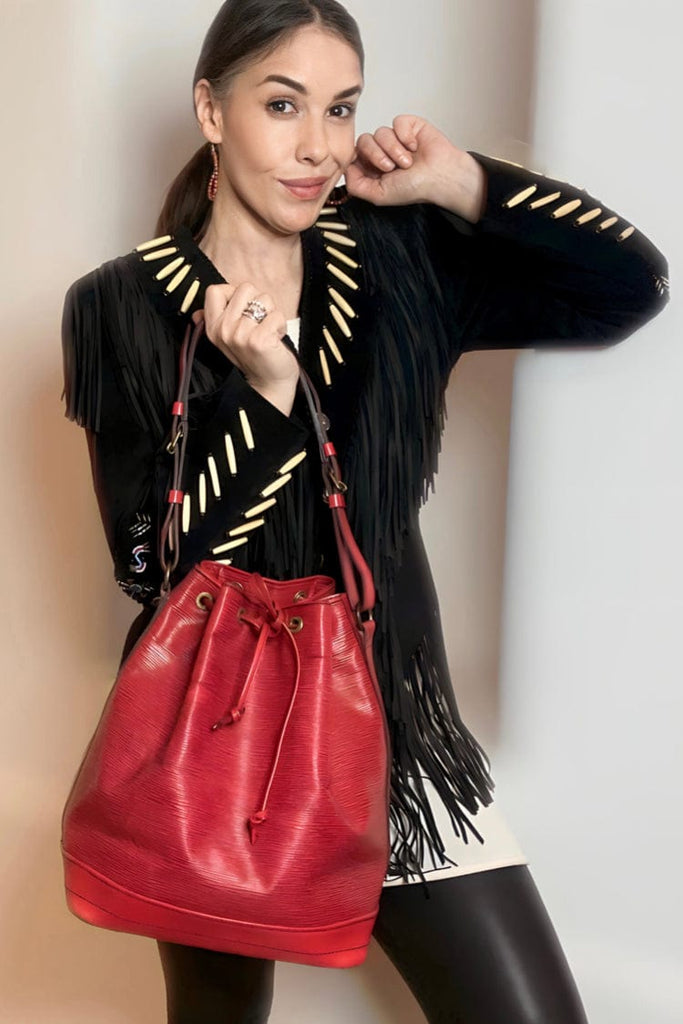 Louis Vuitton Epi Red Bucket Bag