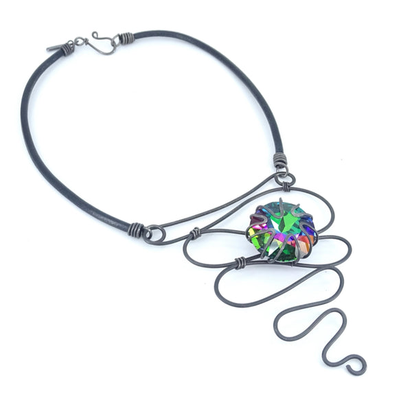 Multi-Color Swirl Necklace