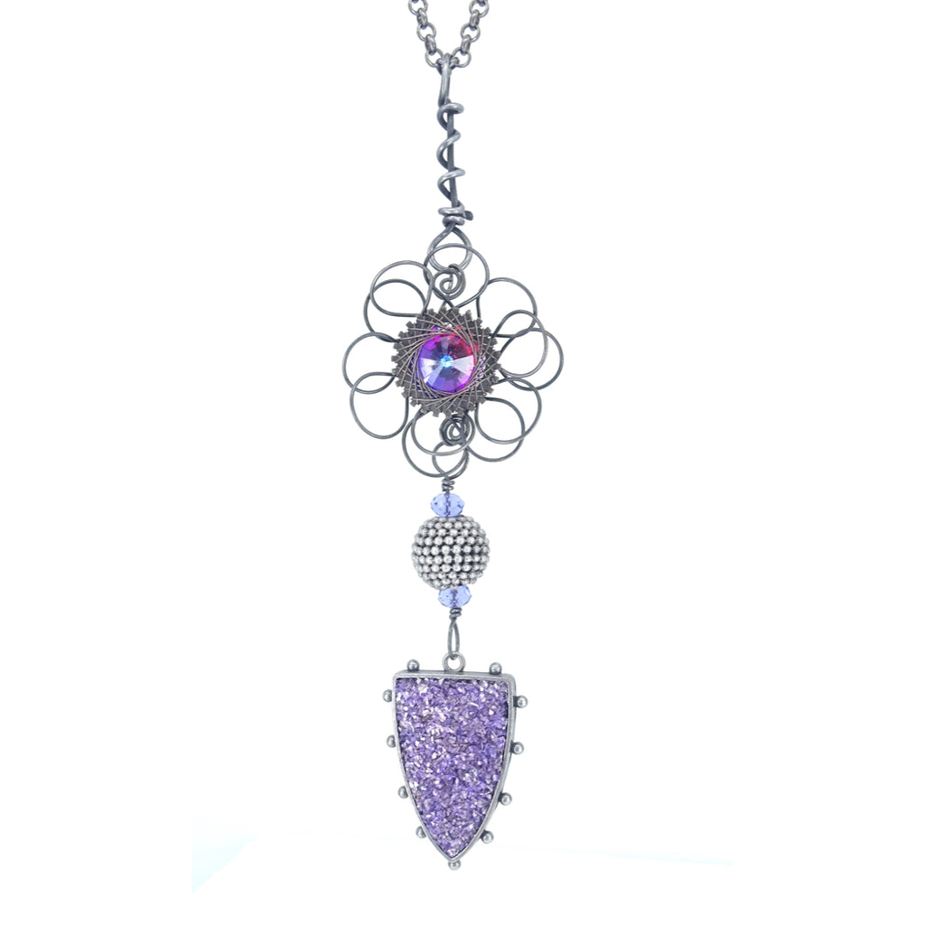 Purple Bling Necklace