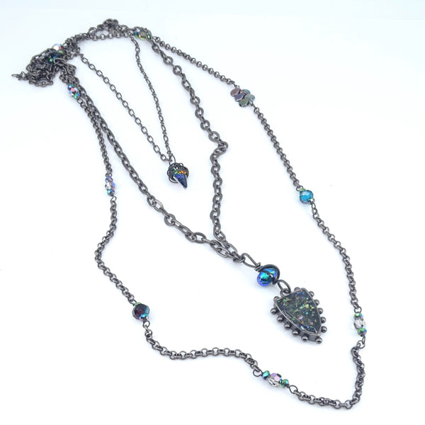 Melodie Owen Opalescent Trio Necklace