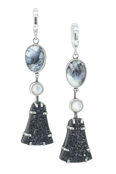 Classic Black & White Earrings