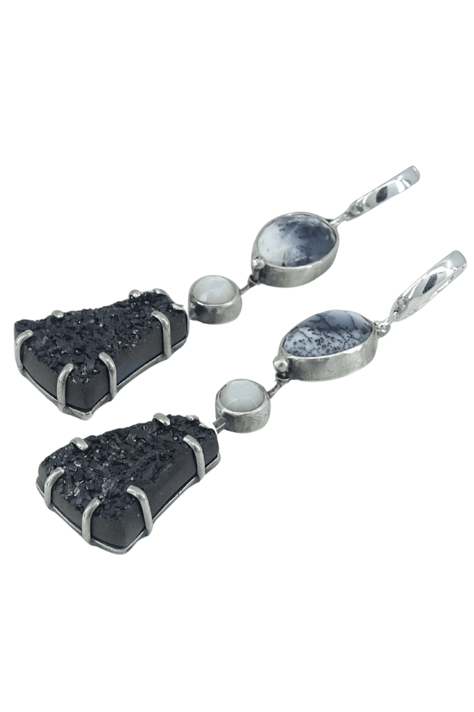 Classic Black & White Earrings