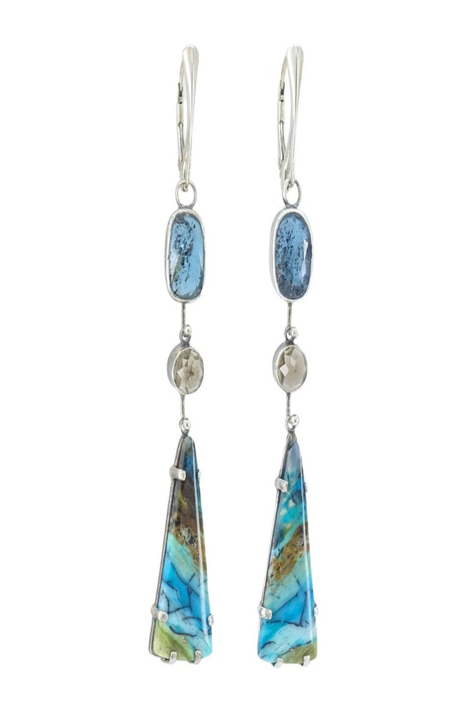 Blue Smoky Topaz Earrings