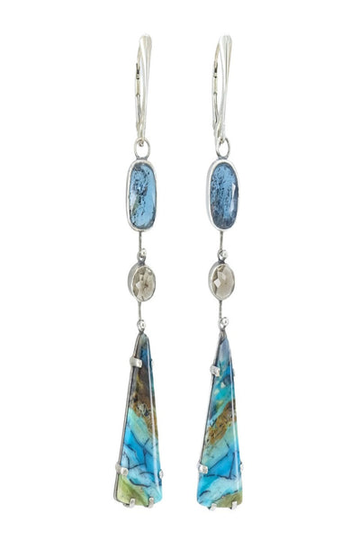 Blue Smoky Topaz Earrings