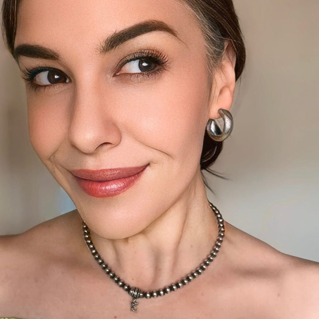 Custom Initial Navajo Pearl Necklace