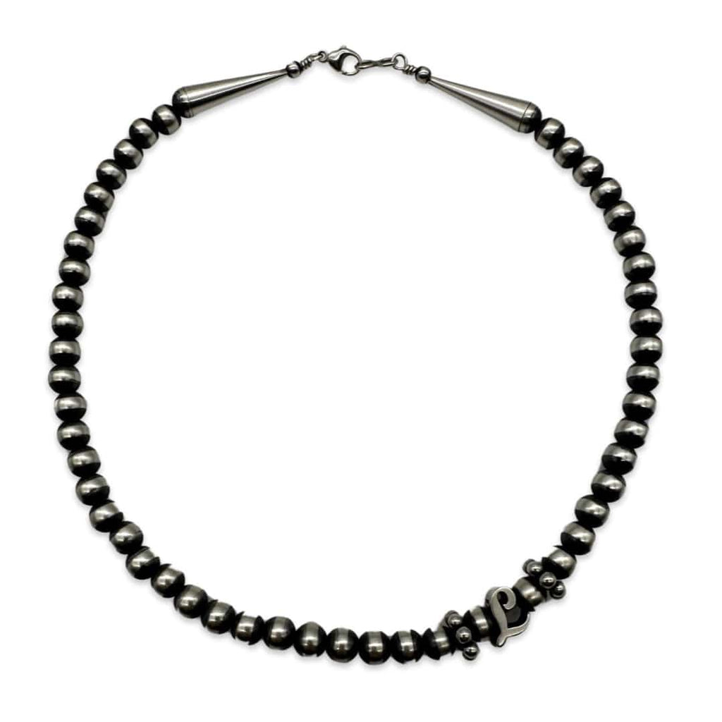 Custom Initial Navajo Pearl Necklace