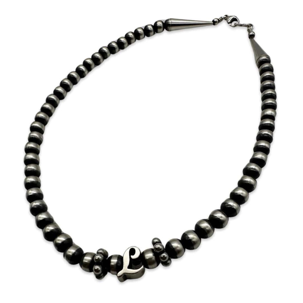 Custom Initial Navajo Pearl Necklace