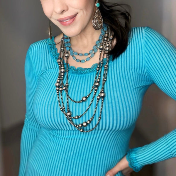 Long Navajo Pearl Necklace