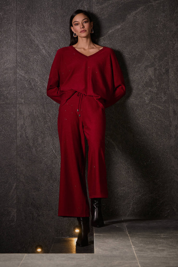 Culotte sequined sweater Pant