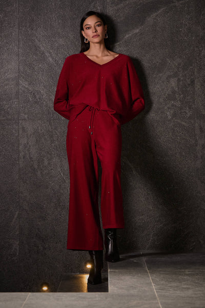 Culotte sequined sweater Pant
