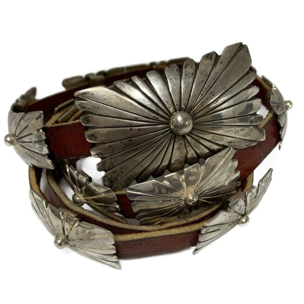 Mary Rita Padilla Navajo Solid Sterling Mini Concho Belt