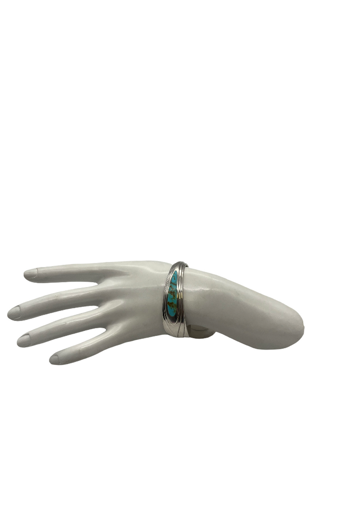 Vintage Kabana Sterling Silver Turquoise Cuff