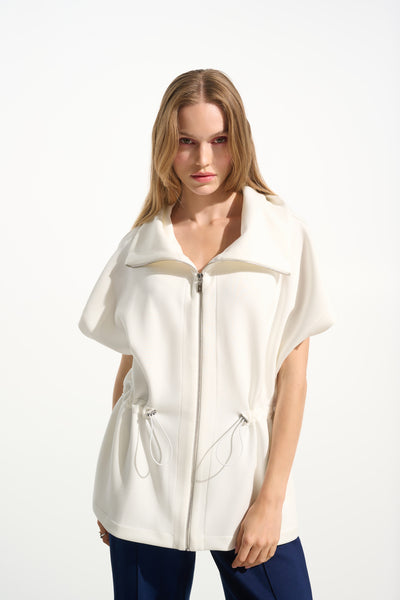 Joseph Ribkoff Boxy Drawstring Waist Jacket