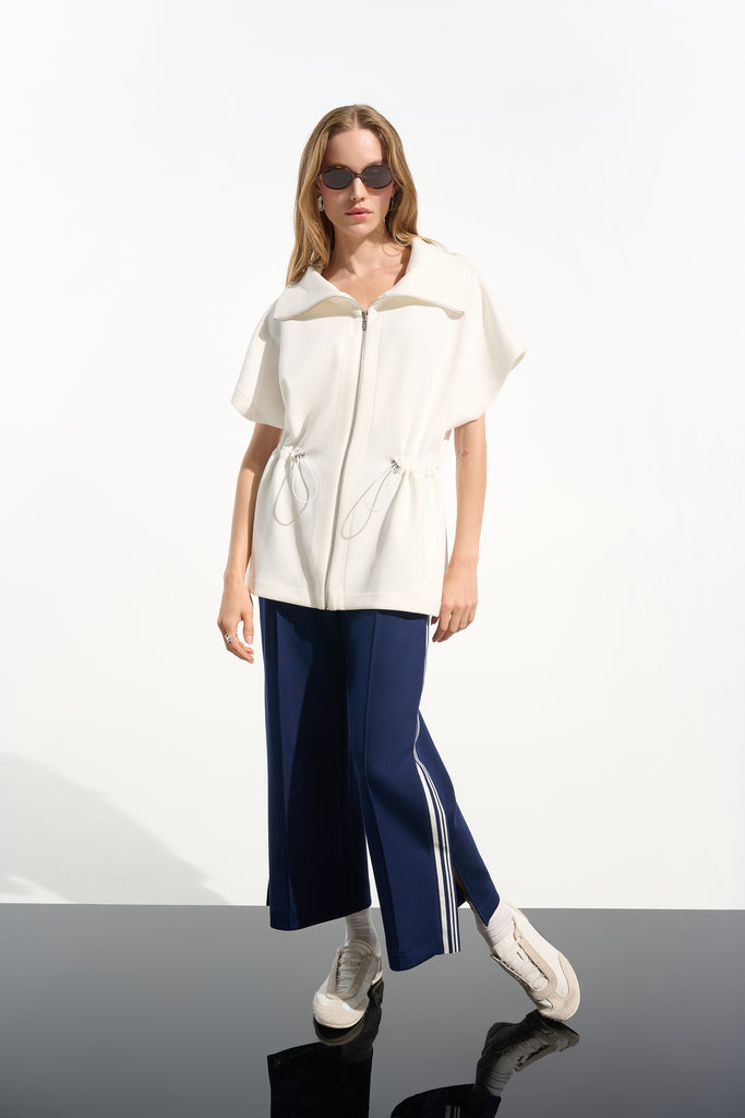 Joseph Ribkoff Boxy Drawstring Waist Jacket