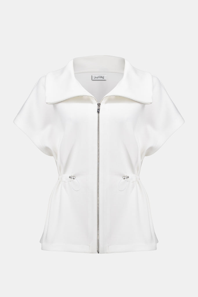 Joseph Ribkoff Boxy Drawstring Waist Jacket