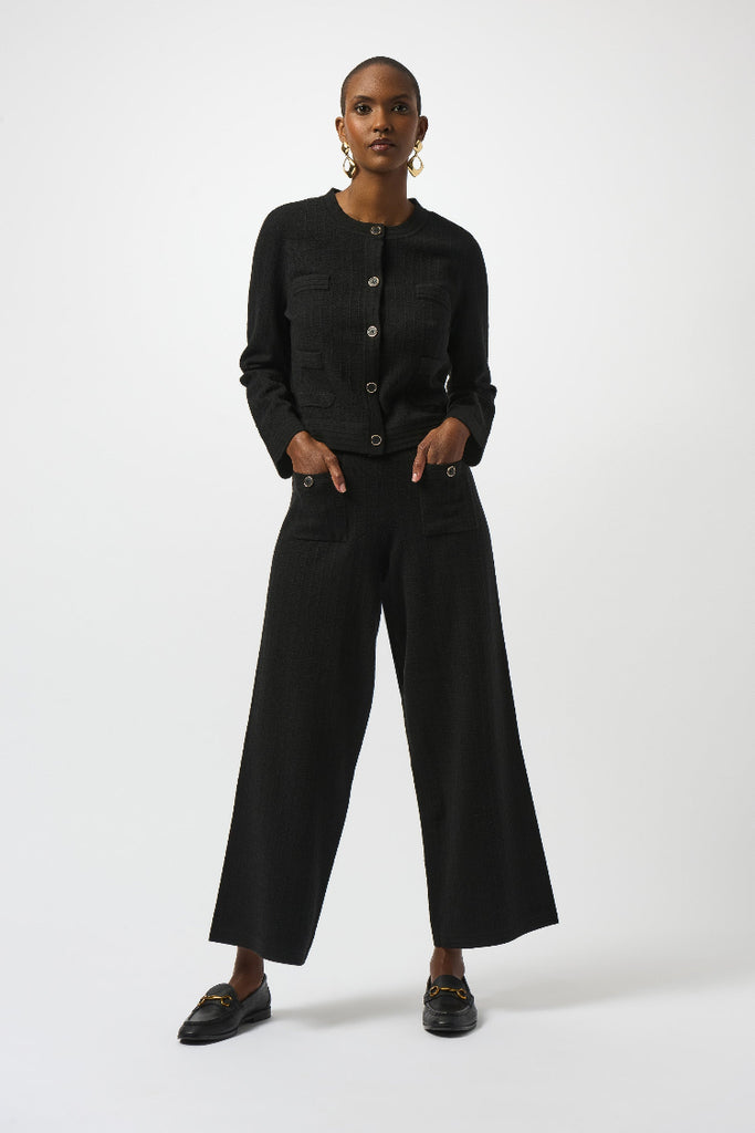 Button front sweater crew neck Cover-Up