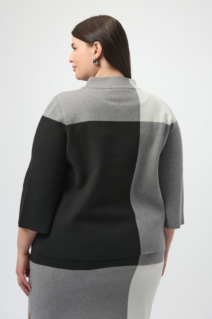 Color Block Sweater Top