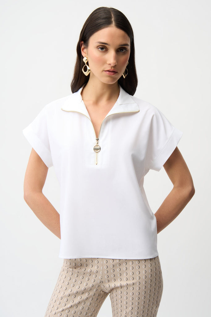 Poplin Zip Top