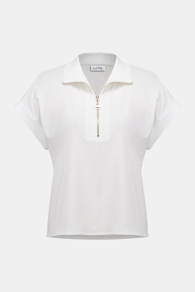 Poplin Zip Top