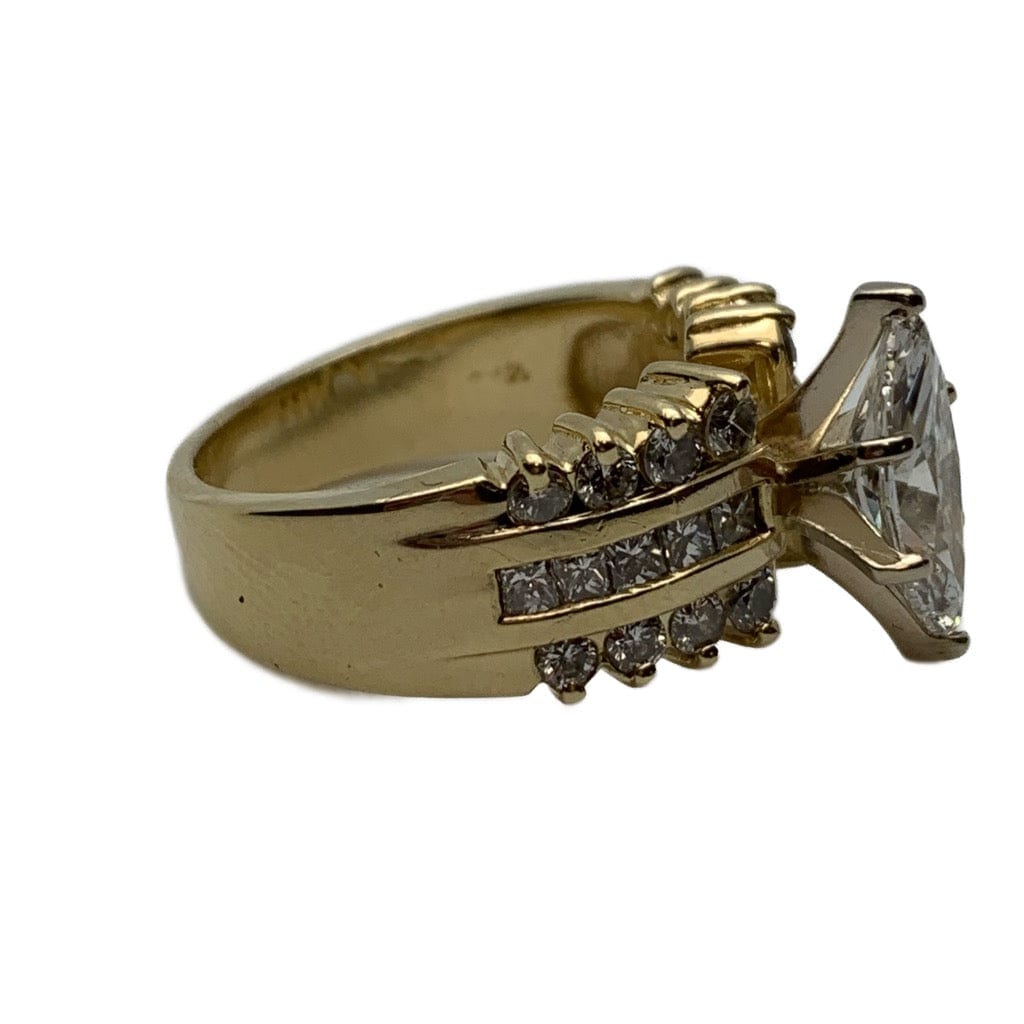 Estate Marquise 1.6tcw 14k Diamond Ring