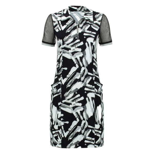 Joseph Ribkoff Black And White Dress
