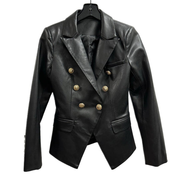 Faux Leather Jacket Small