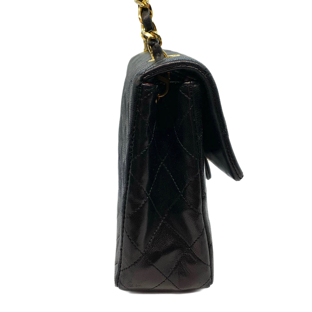 chanel black lambskin bag