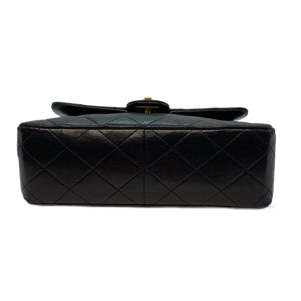 Chanel Black Lamb Skin Single Flap Mini