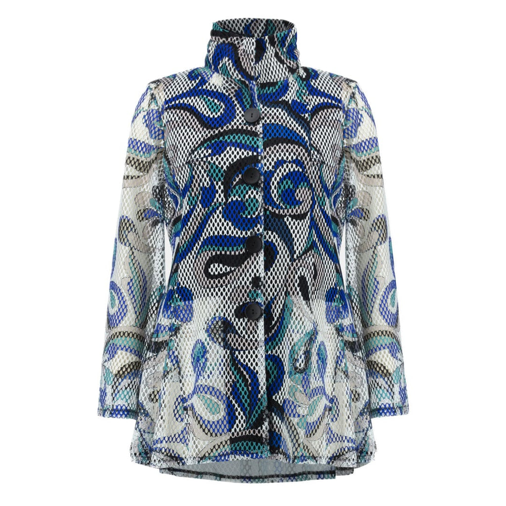 White And Blue 2 Piece Top