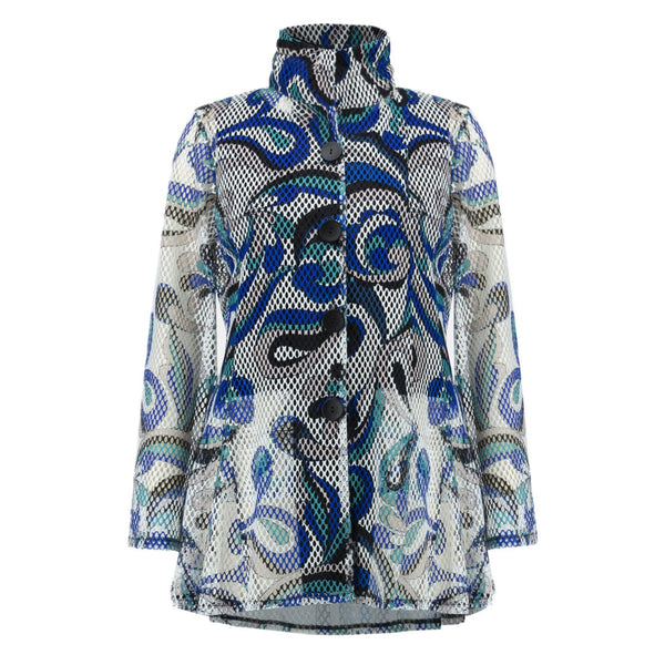 White And Blue 2 Piece Top