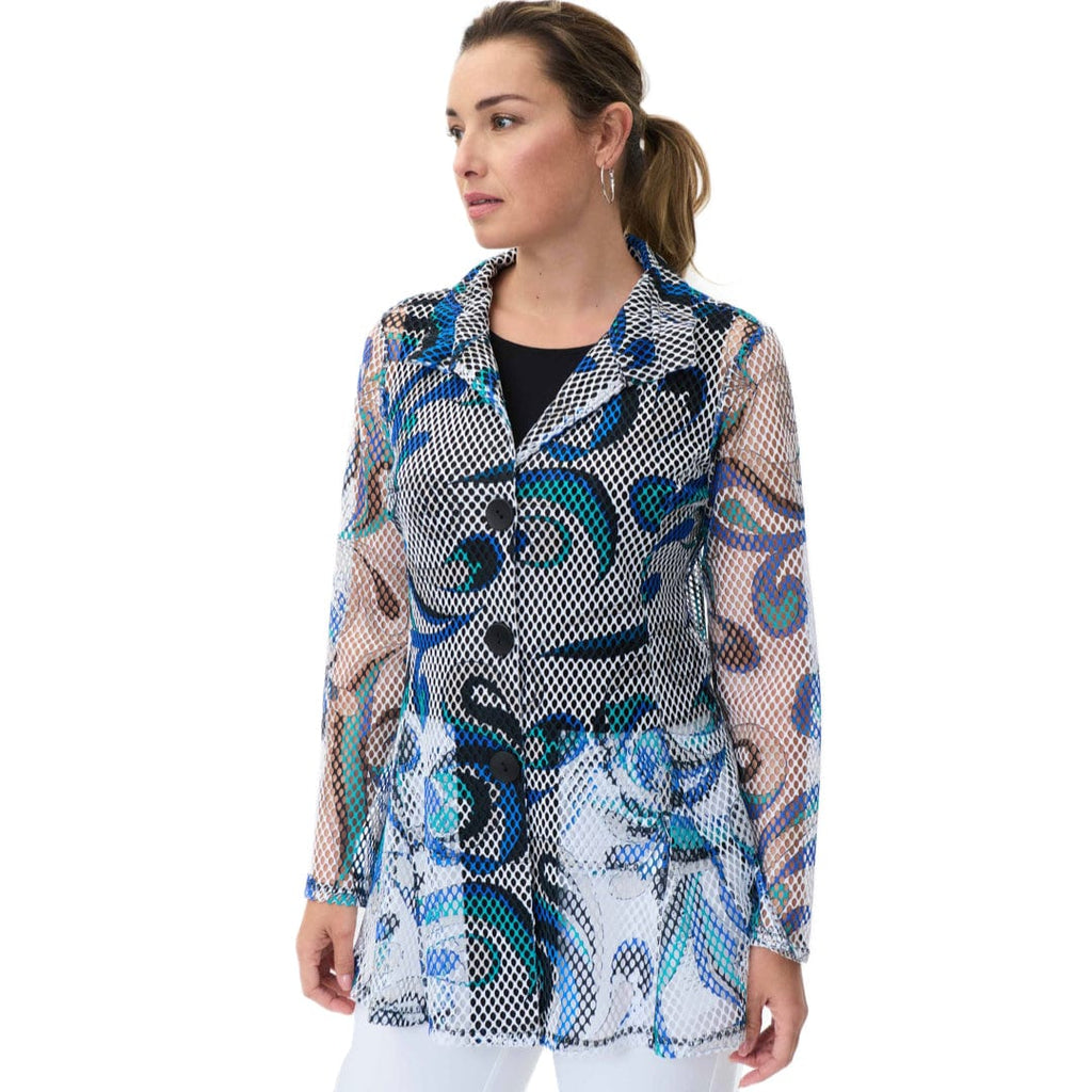 White And Blue 2 Piece Top