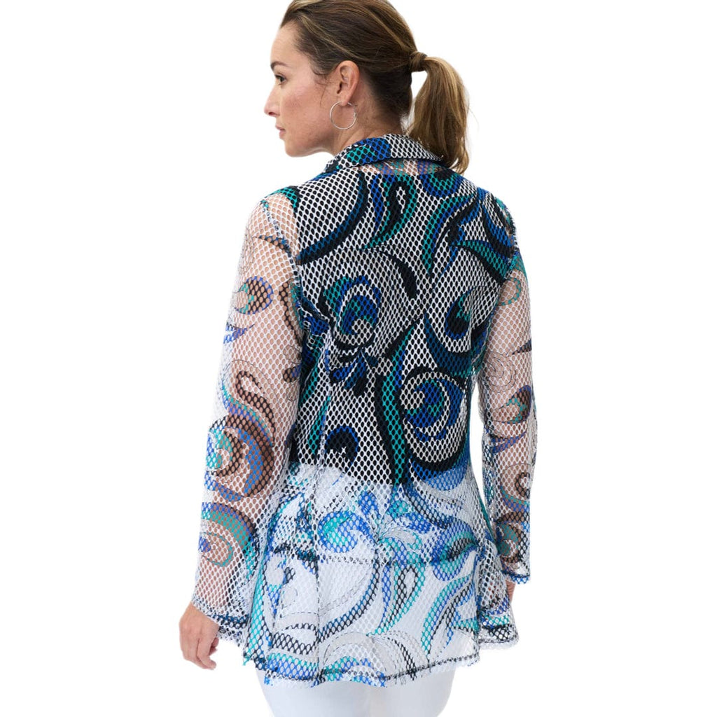 White And Blue 2 Piece Top