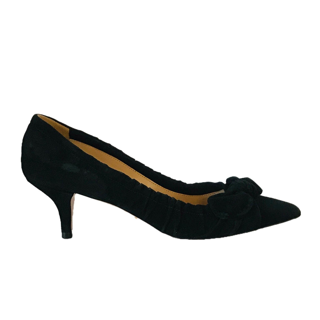 Prada Black Suede Kitten Heels