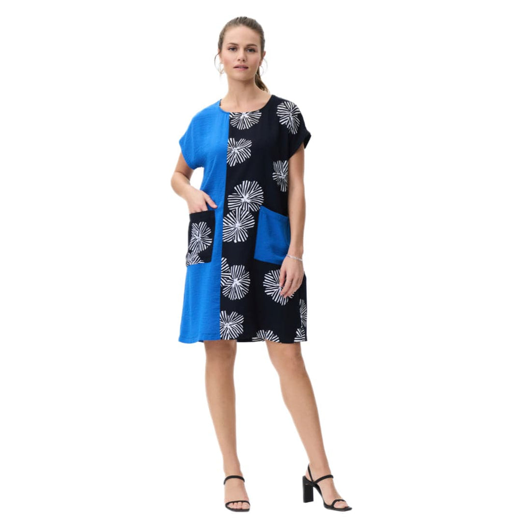 Multicolored "Starbursts" Dress With Pockets