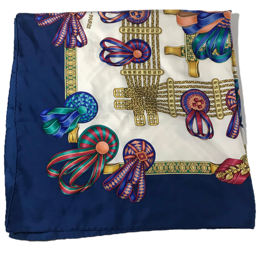 Hermès Les Rubans du Cheval Vintage Silk Scarf | DBLTKE Luxury Consignment Boutique